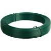 FILO FERRO ZINCATO PLASTIFICATO CAVO LEGATURE PALI RETE 100 MT VARI DIAMETRI