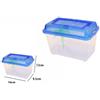 Contenitore Vaschetta Acquario Per Pesci Tartarughe Rettili 16x9.5x12cm dfh