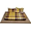 Bossi Casa Set lenzuola+federa 100% cotone tinto filo singolo Bossi OCHER 7607