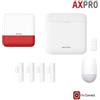 Hikvision Kit Allarme Hikvision AXPRO GSM Antifurto Casa Wireless Sirena App 4 Contatti
