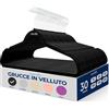 Does not apply Grucce Appendiabiti Antiscivolo in Velluto, 30 Stampelle Armadio, Set Di Grucce