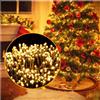 Luci Natale esterno, stringa LED 2000, bianco caldo, , 50m, 8 modalità