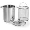 Cuoci Asparagi E Verdure Ø16Cm, Acciaio Inox 18/10, Induzione+Gas, Triplo Fondo,