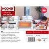 Stufa al Quarzo HOOMEI HM-8320L 1200W 3 Elementi Riscaldanti