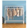 Stender Stand Appendiabiti Attaccapanni Barra Doppia Metallo Bianco cir
