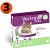 VECTRA 3D FELIS Gatto 3 pipette → Antiparassitario Spot on Gatti - Pulci Zecche