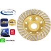 xin Segmento Diamantato Mola Tazza Disco doppio Riga Smerigliatrice Ø 180 mm