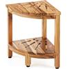 Does not apply Panca Doccia Angolare in Teak, Altezza 430Mm Raggio 305Mm, Doccia Da Spiaggia An
