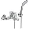 Does not apply BC676AA Alpha Miscelatore Esterno Vasca Doccia, Con Accessori, Cromato