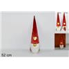Gnomo Di Natale Fermaporta 52cm Velluto Rosso Decorazione Natale dfh