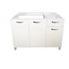 Mabel srl Mobile Sottolavello Cucina 120 cm 3 ante + 1cassetto Bianco o Node MabelOnline