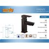 Miscelatore Rubinetto Monocomando Per Lavabo Bagno Modello Firenze Nero dfh