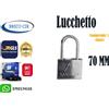 nextmar Lucchetto Corazzato Antiscasso Con 3 Chiavi antifurto massima sicurezza 70 MM