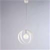 URSO STORE Lampadario design moderno taglio laser bianco 1 luce BON-775