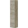 LulloStore Colonna Bagno Sospesa Arredo Mobile Moderno Salvaspazio 2 Ante 4 Ripiani Rovere