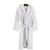 Trussardi Accappatoio in spugna con cappuccio Trussardi OVERLOGO bianco