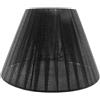 Paralume Conico Cilindro Moderno Per Lampada Applique Organza Nero Mis 14" dfh