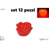 Set 12 Pz Candele Led Lumini Forma Di Rosa Rossa Batteria Luce Decorazione dfh