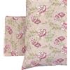 Creole Firenze Lenzuola in cotone completo matrimoniale Rosy Floreale rosa