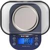 Accuweight Bilancia digitale precisa, 300g, LCD, tara, conteggio, blu
