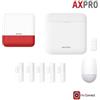 Hikvision Kit Allarme Hikvision AXPRO GSM Antifurto Casa Wireless Sirena App 5 Contatti