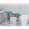 Gourmet Settings MACERATORE WC TRITURATORE SANITARIO LAVANDINO filo muro CON LAME tip SANITRIT