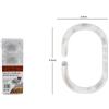 Set 12 Anelli Gancio Tenda Doccia Antimuffa Bagno Box Doccia Trasparenti dfh