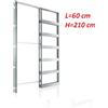 ECLISSE CONTROTELAIO Unico cartongesso kit 60/70/80/90/100x210 x porta scomparsa Eclisse