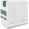 Does not apply Pensile Da Cucina a Parete Design Boiserie, Armadio Sospeso in Legno Con Doppia