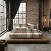 Bossi Casa Parure lenzuola singole Bossi BRUCE 7611 100% cotone tinto filo