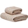 Roberto Cavalli Set bagno 1+1 asciugamano viso e ospite ROBERTO CAVALLI Jaguar beige