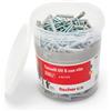 Does not apply UV 6 S, Secchiello Con 250 Tasselli Con Vite, Misura 6 X 30 Mm, 250 Tasselli + 2