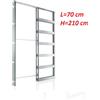 ECLISSE CONTROTELAIO Unico cartongesso kit 60/70/80/90/100x210 x porta scomparsa Eclisse