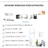 Wiby Sensore Wireless per Porta e Finestra Allarme Wifi Smart ZX-D21 Uni