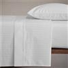 Novia Completo lenzuola matrimoniale 260x295 cm Zefiro Bianco in raso di cotone