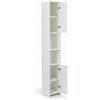 HEMAX Mobile Colonna Bagno Salvaspazio Mobiletto Legno 30x30x195 cm