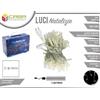 Luci Natale Albero 100 Led Luce Calda Cavo 5mt Filo Trasparente 10mt 52637a dfh