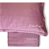 Enrico Coveri Completo lenzuola in raso matrimoniale Enrico Coveri bordeaux