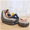 Poltrona Pouf Gonfiabile Chaise Longue Con Poggiapiedi Relax Casa Giardino dfh