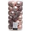 KAEMINGK BARATTOLO 37 SFERE PALLINE NATALIZIE ASSORTITE ROSA CIPRIA DIAM. 6 CM DECOR