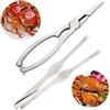 Kit Per Crostacei Pinza Scavino Apri Aragosta Granchio Astice Cucina Casa dfh