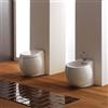 Scarabeo Ceramiche Sanitari Bagno a Terra Filo Muro 50x45 cm in Ceramica Bianca Lucida PLANET
