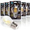 Aigostar Lampadina Filamento LED G45 E27 8W 880lm 2700K Vetro Trasparente 5 Pezz