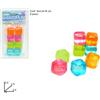 8 Cubetti Ghiaccio Finto Colorati Freezer Cocktail Ghiacciolini Riutilizzab moc