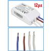 Set 12 Pezzi Trasformatore Elettronico Lampade Alogene 220v A 12v Driver linq