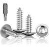 Jyvex Viti autofilettanti inox M5x40, completo, 100 pezzi, testa Torx, per legno e ...
