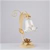 URSO STORE Lumetto, lampada da comodino classica in ferro battuto shabby chic bon-556
