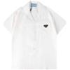 Prada Triangle Logo Cotton Short Sleeve Shirt P476G S232 13QA F0009 152202840