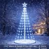 Aigostar Albero Di Natale A Cono LED 1.8m 265 LED Luce Fredda Interno Esterno IP