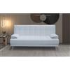 Mitepek Divano letto tre posti, reclinabile, ecopelle bianco Sicorage 187cm Crucy
